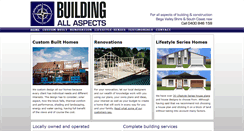 Desktop Screenshot of buildingallaspects.com.au